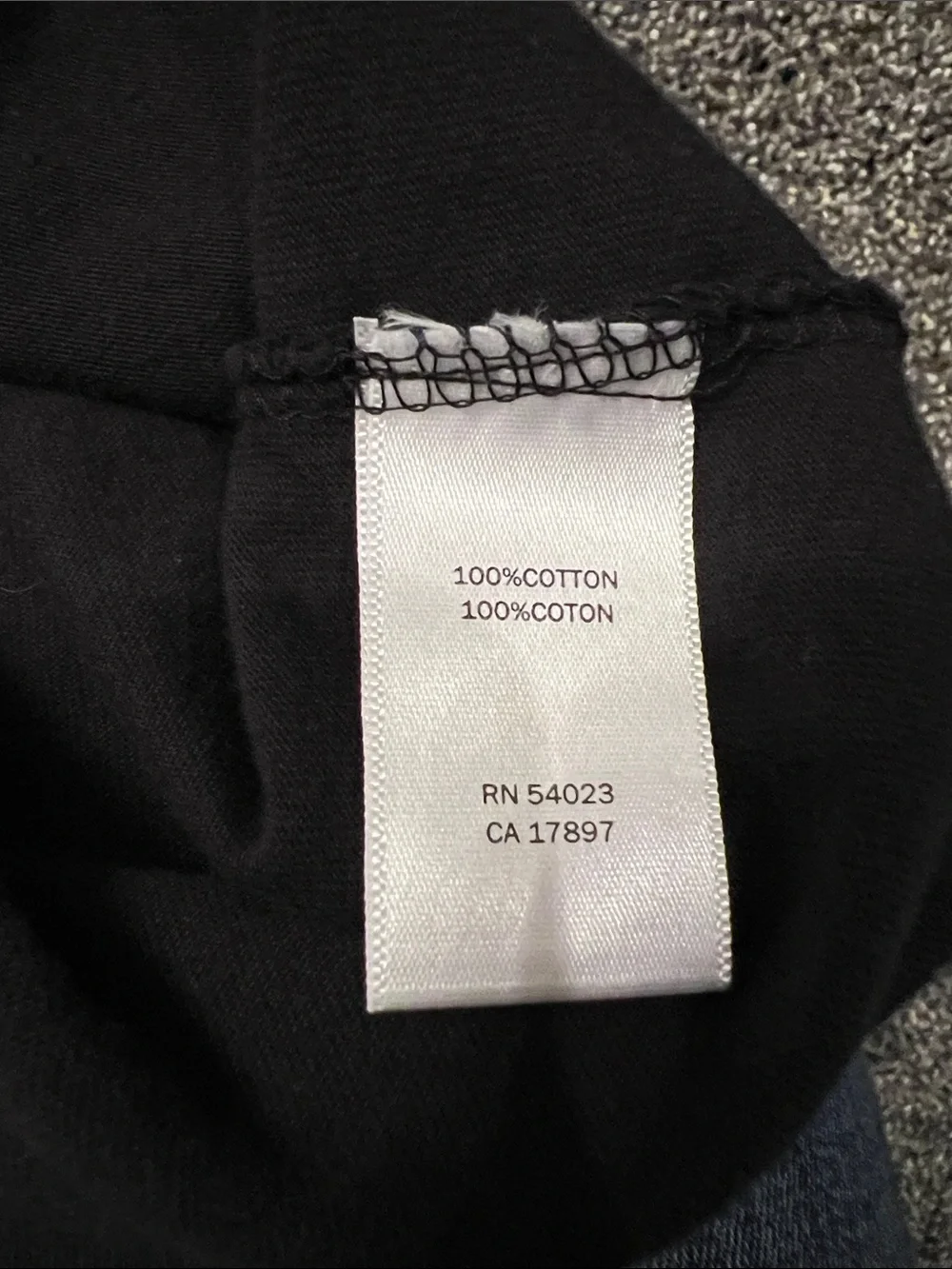 Men’s 100% Cotton Black V-Neck Short Sleeve Tee